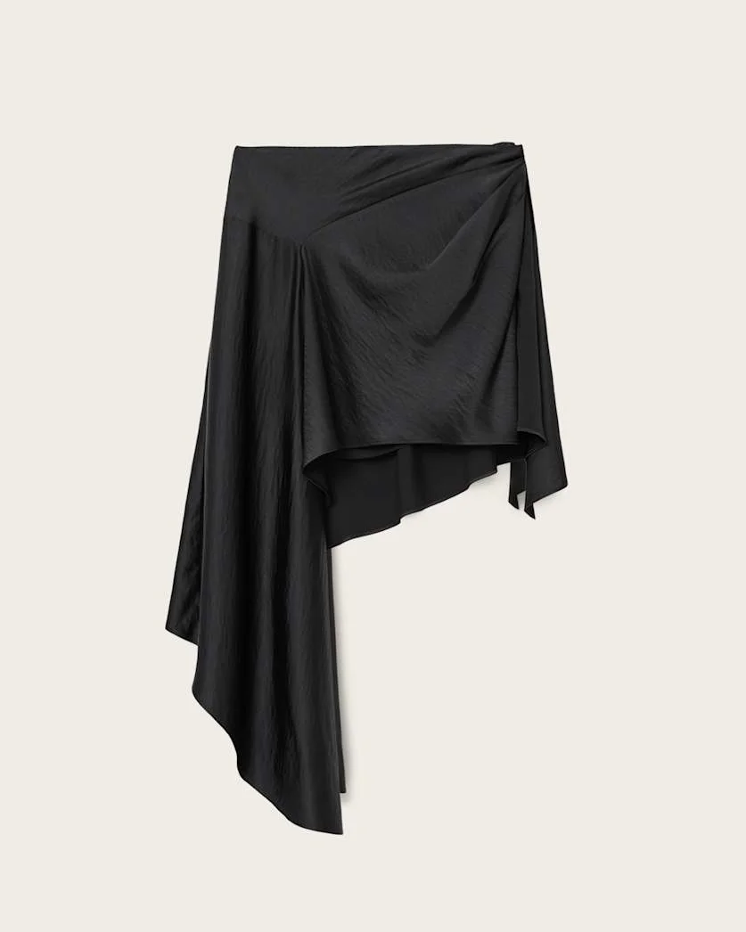 SAMI PLEATED DRAPED SKIRT - 1