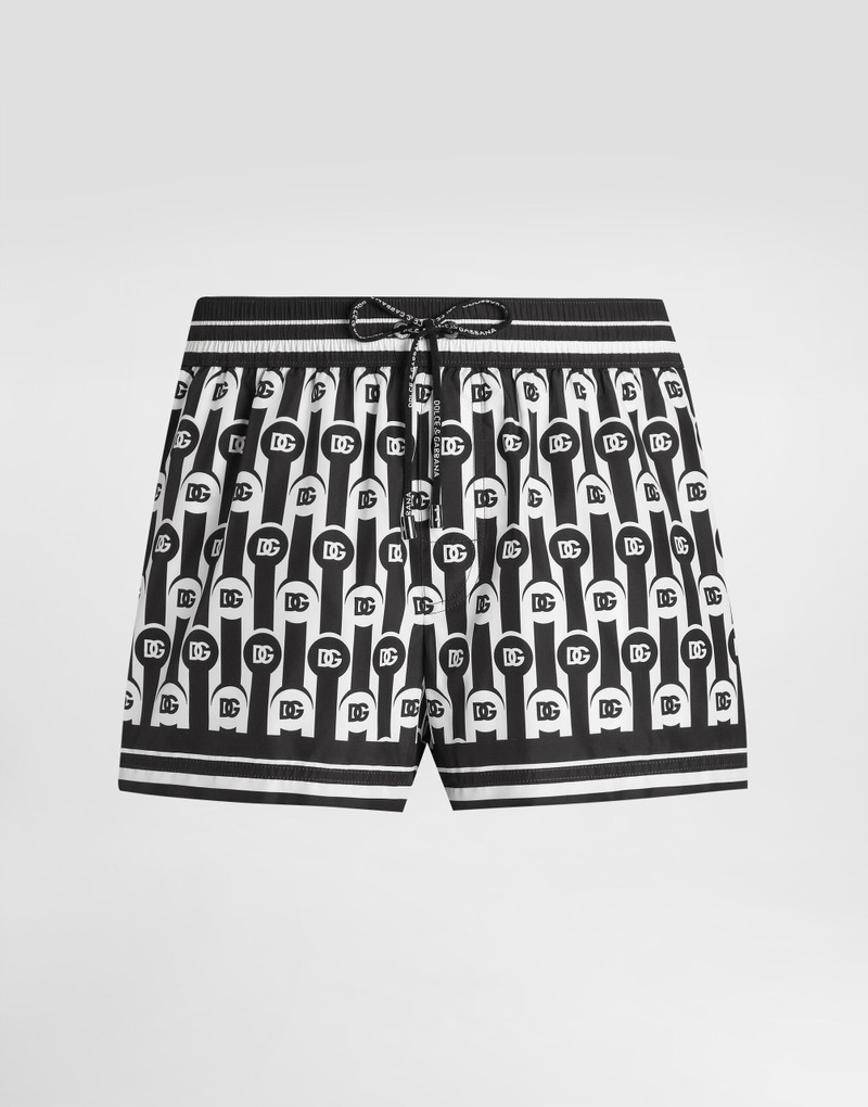 logo-pattern 수영 반바지 1