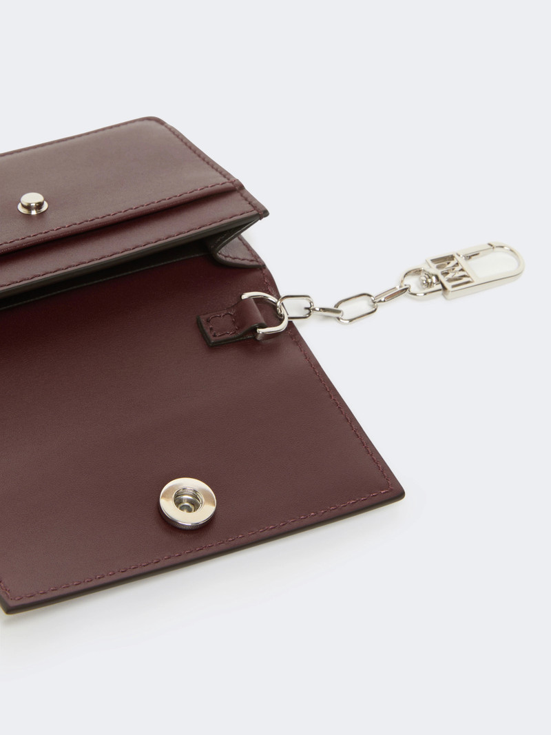 Max Mara Leather purse - BORDEAUX outlook