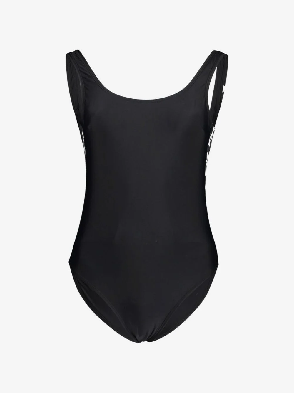 logo-tape swimsuit - 1