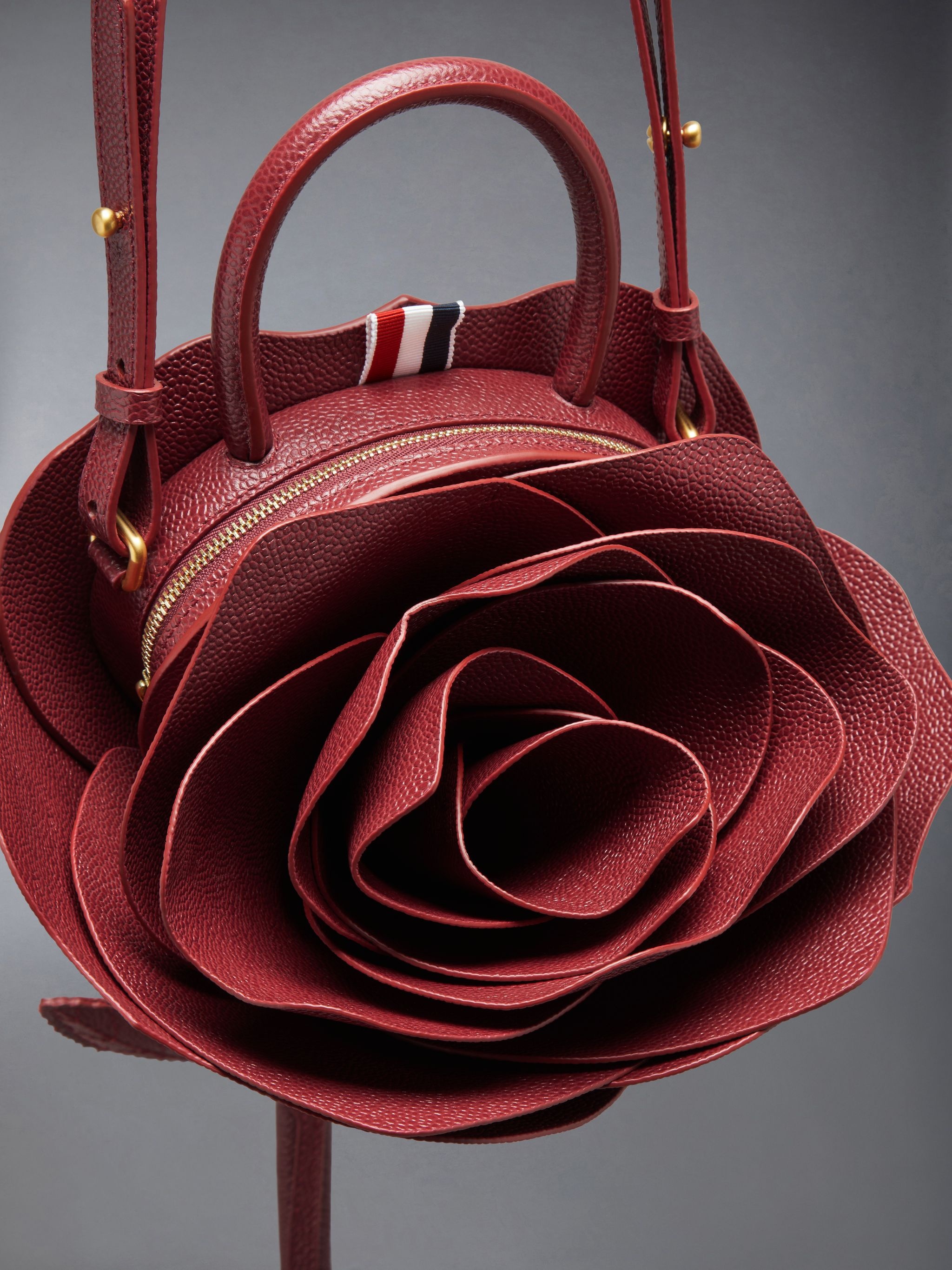 Pebble Grain Rose Small Crossbody Bag - 6