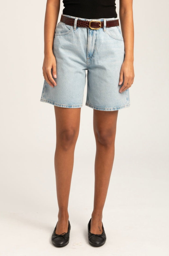 BIANCA A-LINE DENIM SHORTS - 3