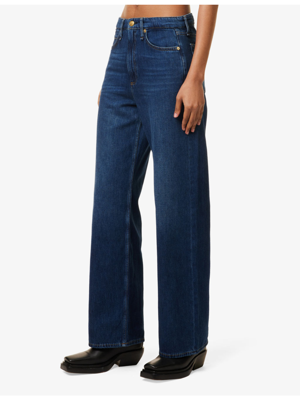 Logan wide-leg mid-rise denim jeans - 3