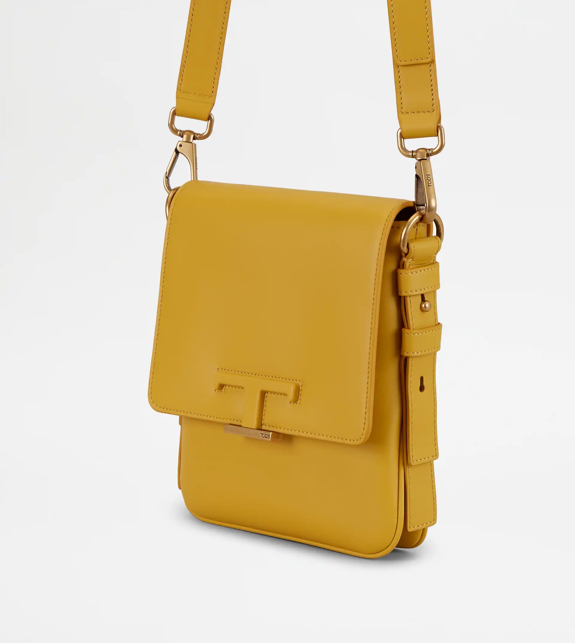 TIMELESS CROSSBODY IN LEATHER MINI - YELLOW - 2