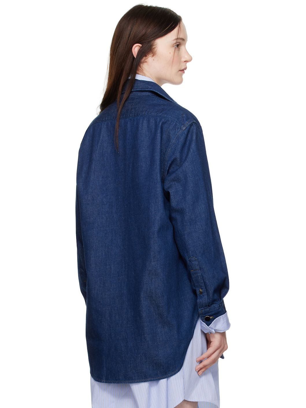 A. P.C. Indigo Anastasia Barbieri Edition Mare Denim Shirt - 3