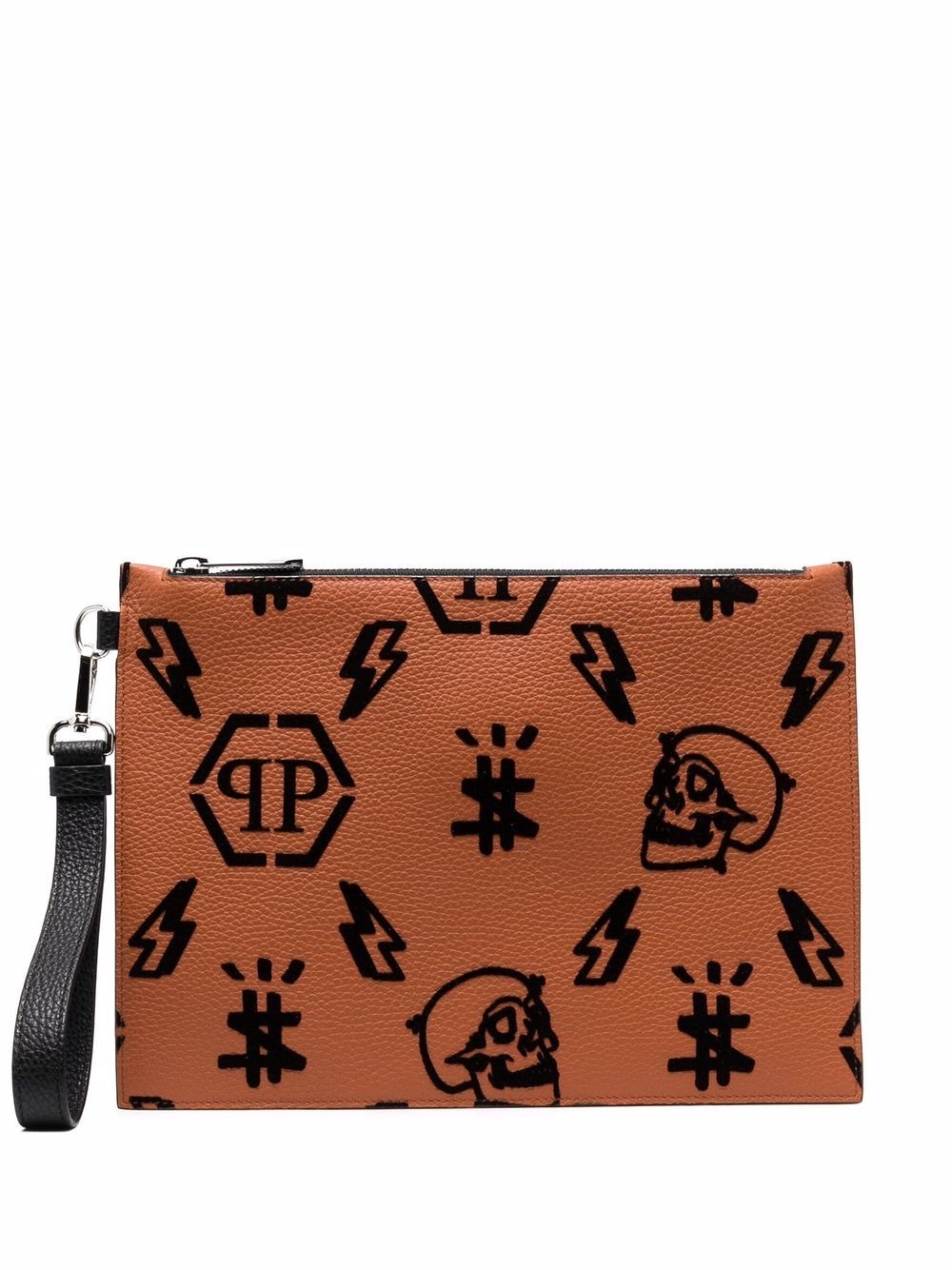 monogran print clutch - 1