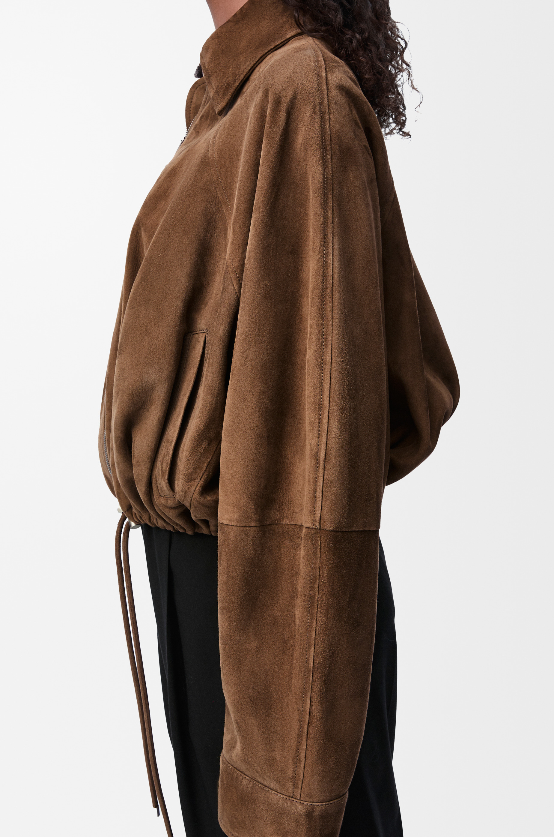 Balloon jacket in suede lambskin - 5
