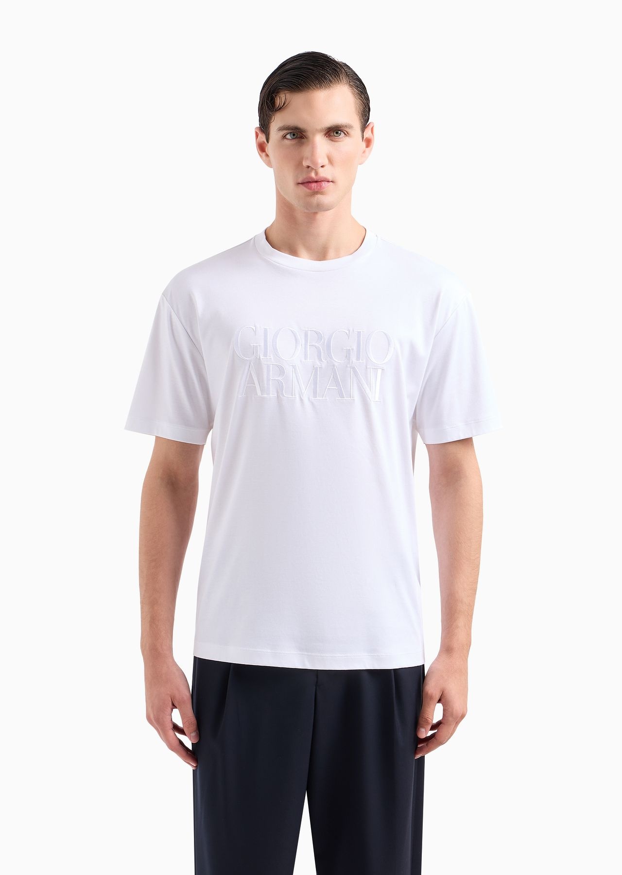 Pure cotton interlock crew-neck T-shirt - 2