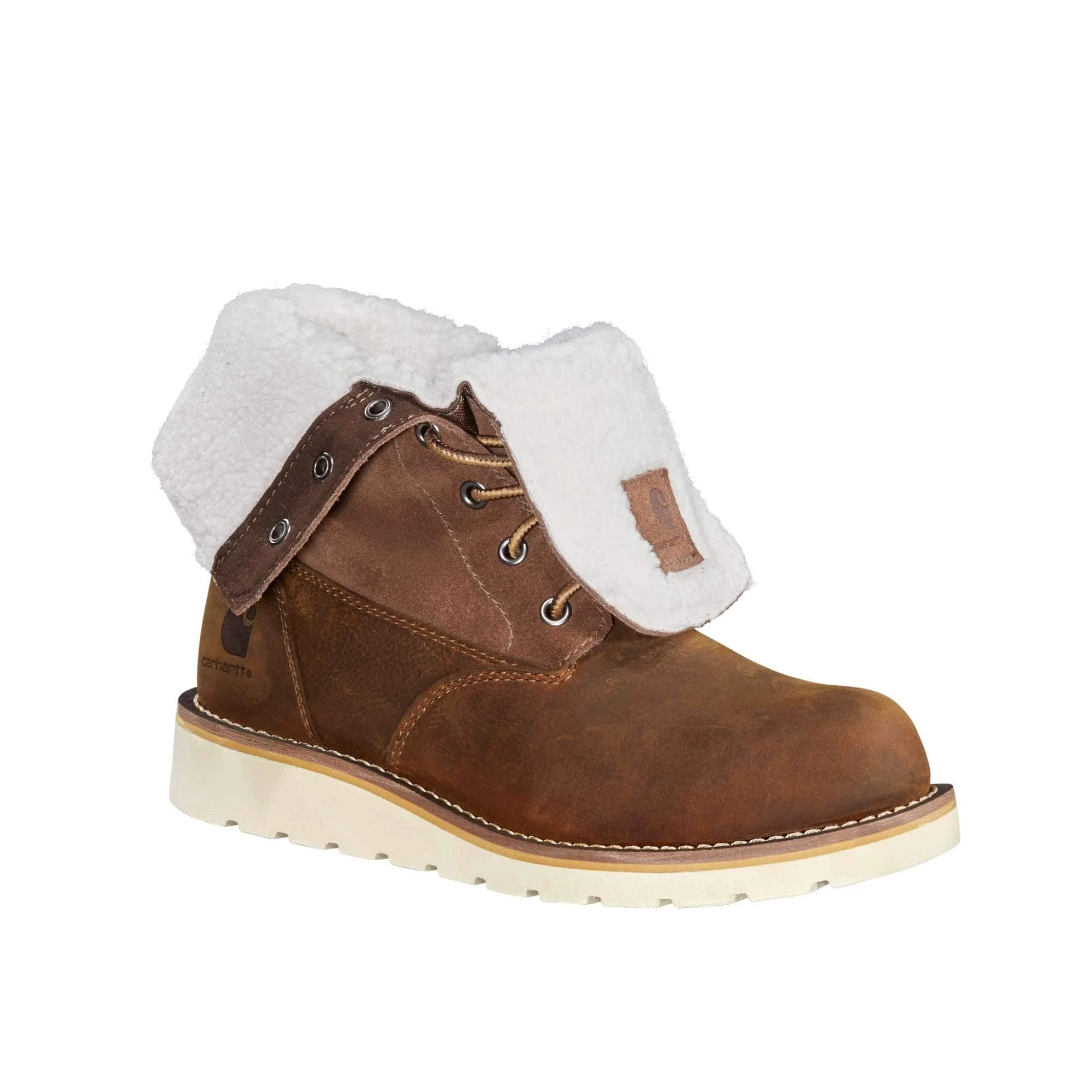 Women's 8" Waterproof Insulated Wedge Fold Down Winter Boot - 1