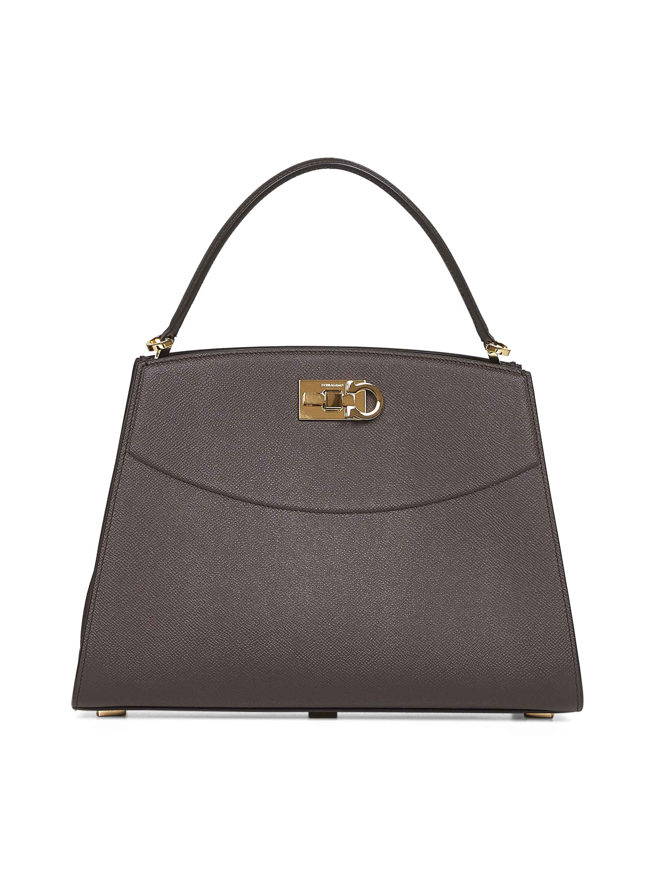 Ferragamo Women Brown New Ferragamo Studio Box Bag (M) Handbag - 1