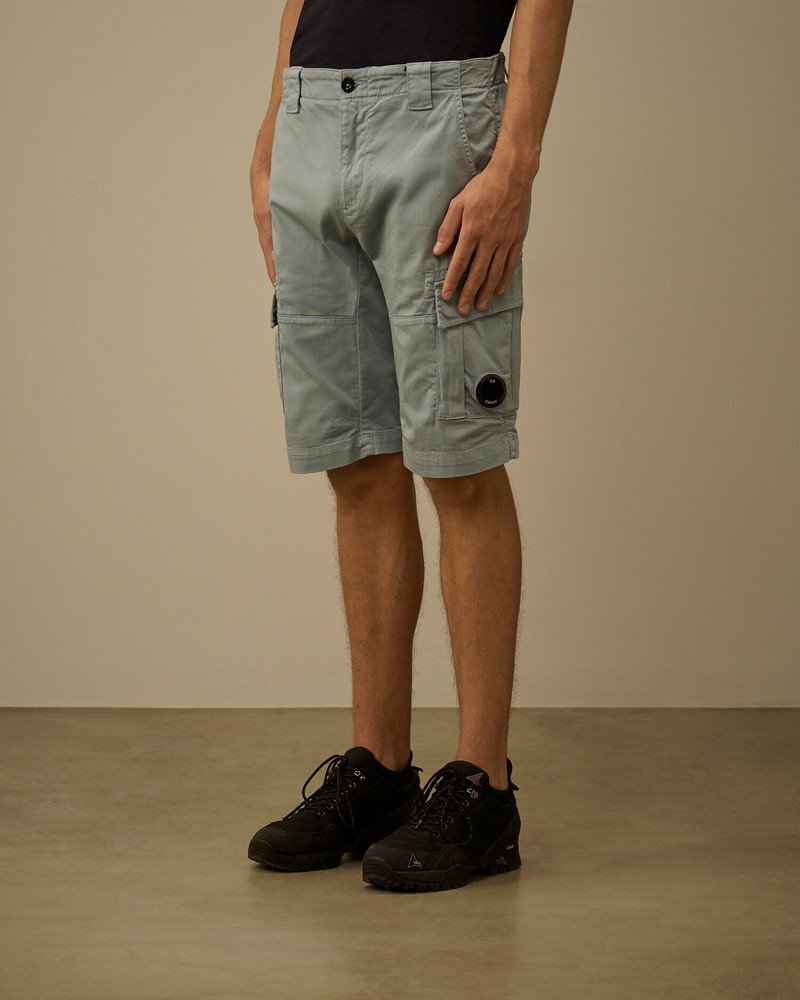 Stretch Sateen Cargo Lens Shorts 3