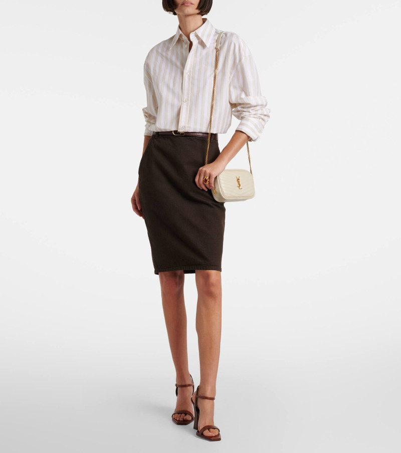 SAINT LAURENT Lou Mini matelassé leather camera bag outlook