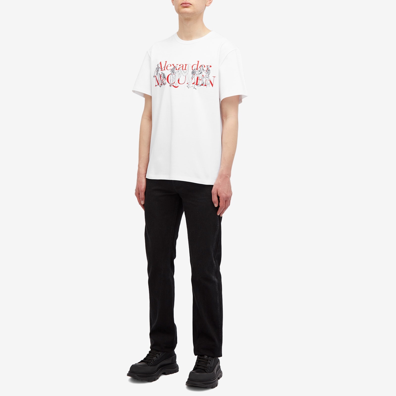 Alexander McQueen Alexander McQueen Tailor Skeleton Logo T