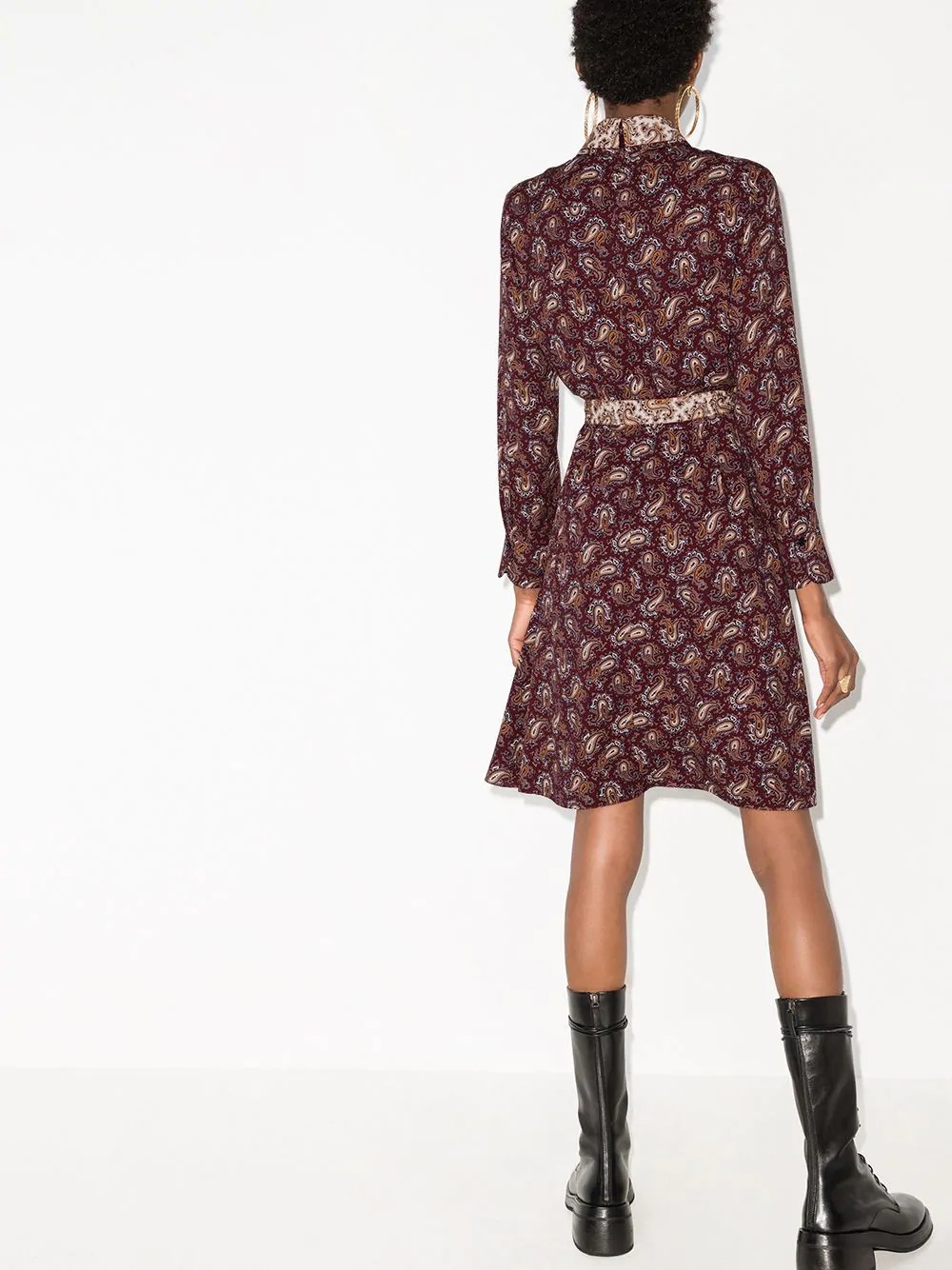 paisley-print dress - 3