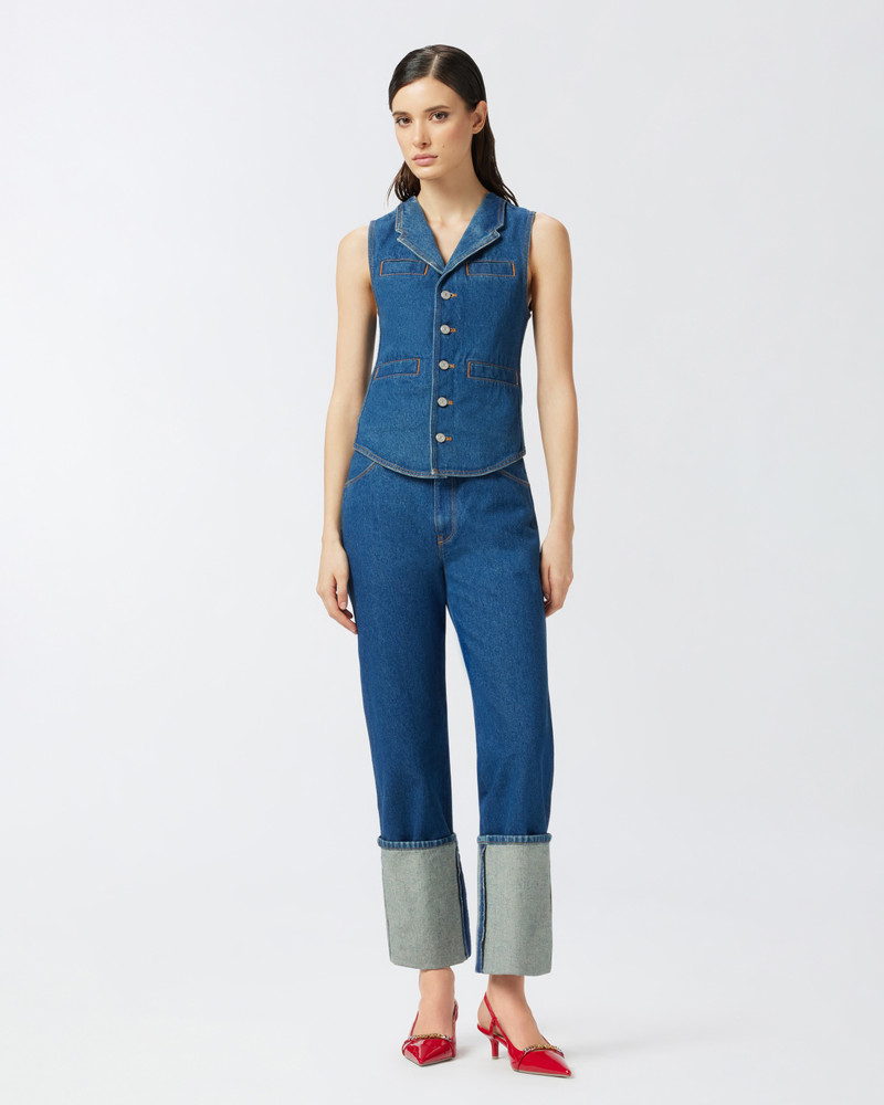 PINKO REIMAGINE BY PINKO X PATRICK MCDOWELL STRAIGHT-LEG JEANS WITH CUFFS outlook
