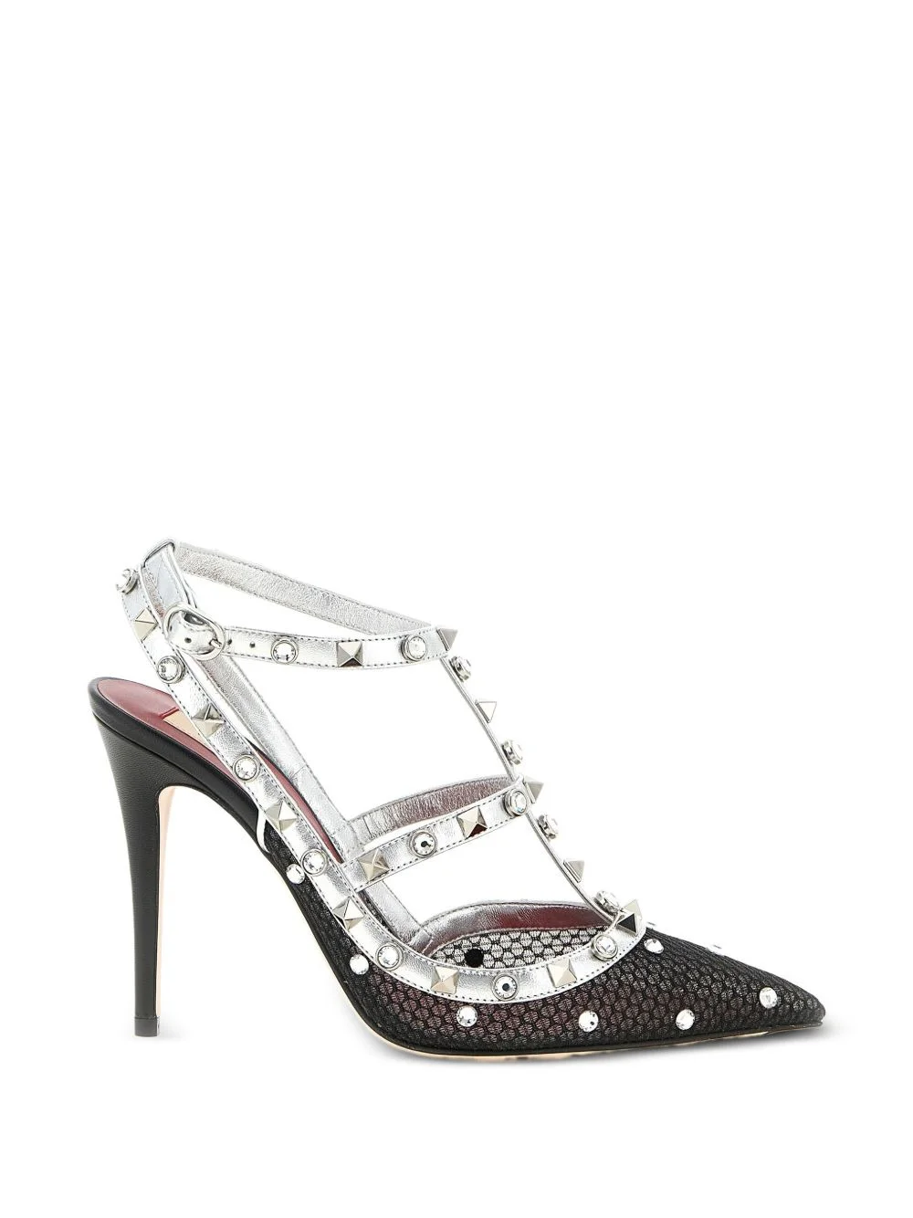 Rockstud crystal-embellished pumps - 1