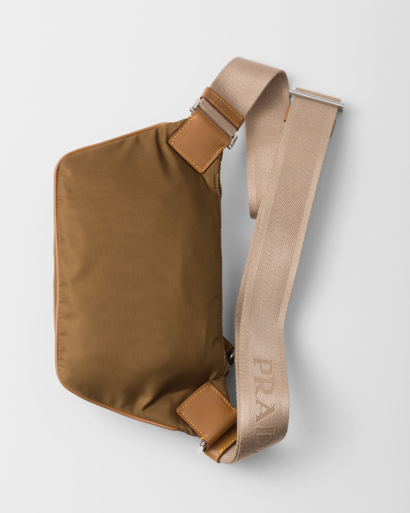 Re-Nylon and leather belt bag 3