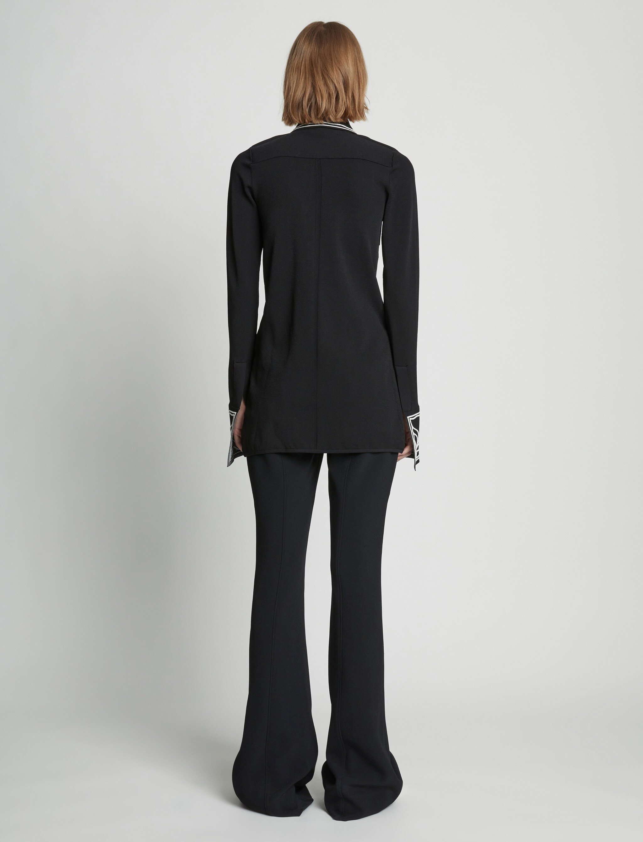 Cloque Jacquard Knit Shirt - 5