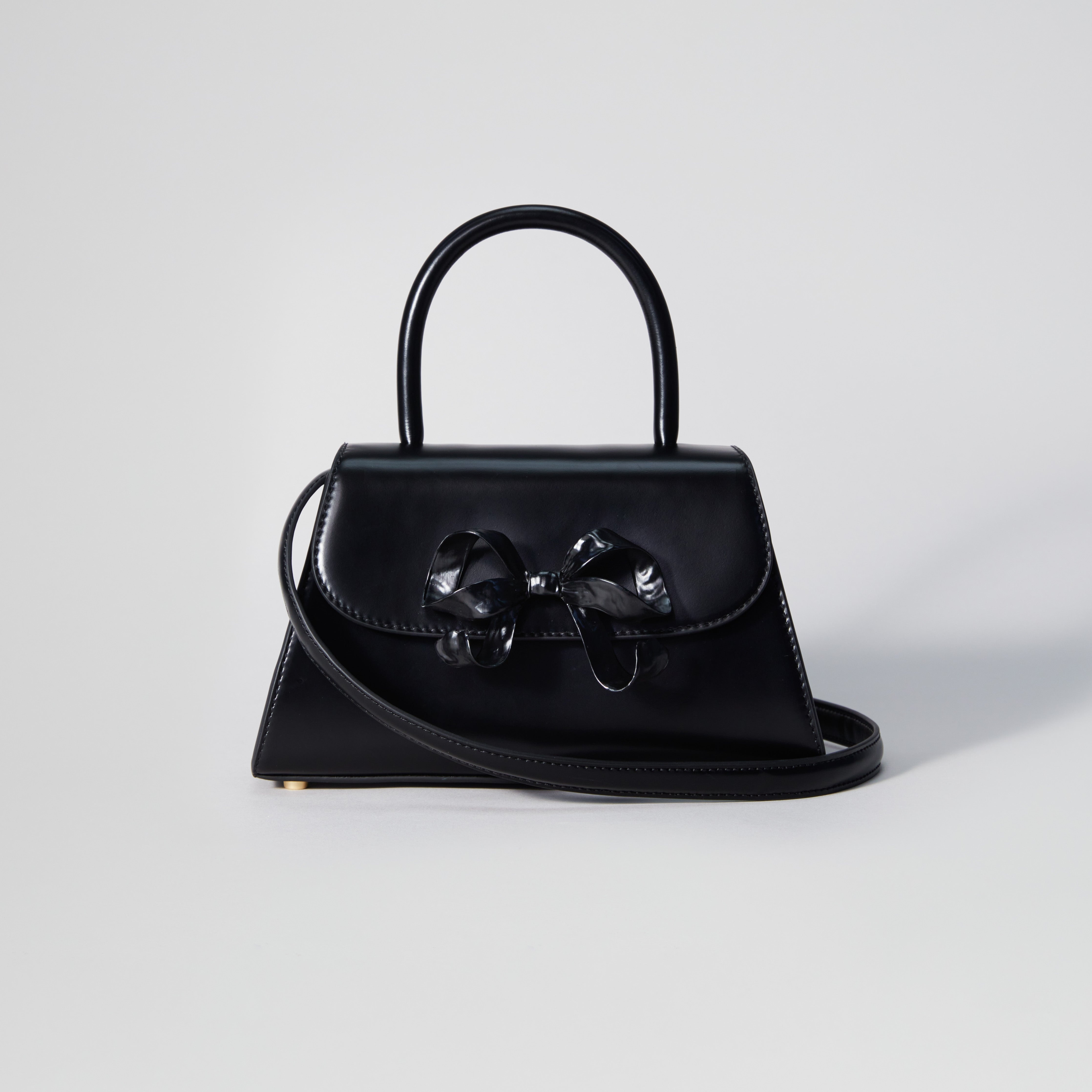 The Bow Mini in Black with Enamel - 4