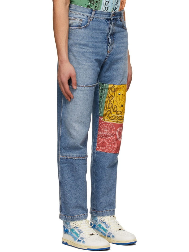 Blue Bandana Stonewash Jeans 2