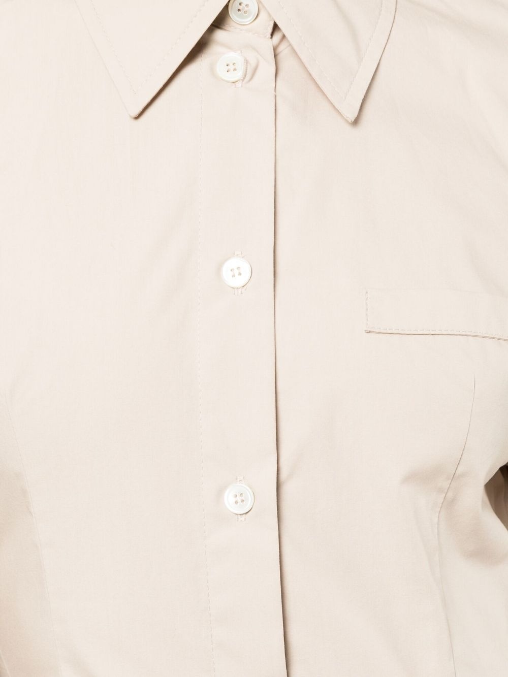 cut-out back shirt dress - 5