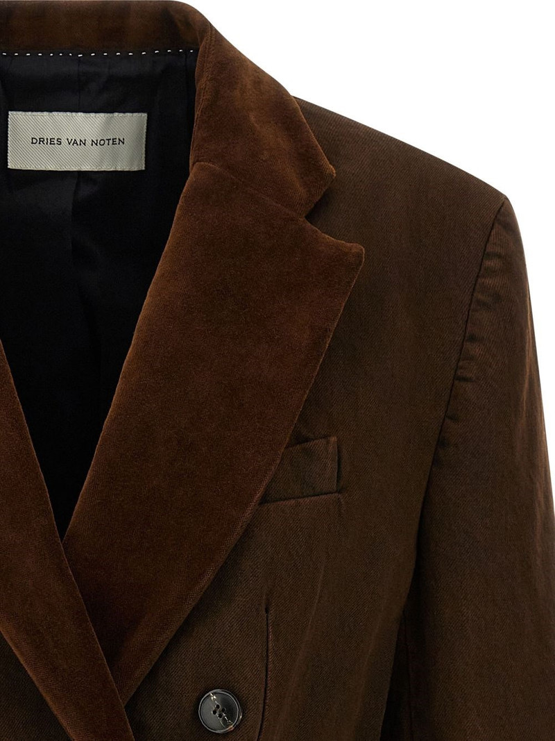 Dries Van Noten Bafya double-breasted jacket outlook