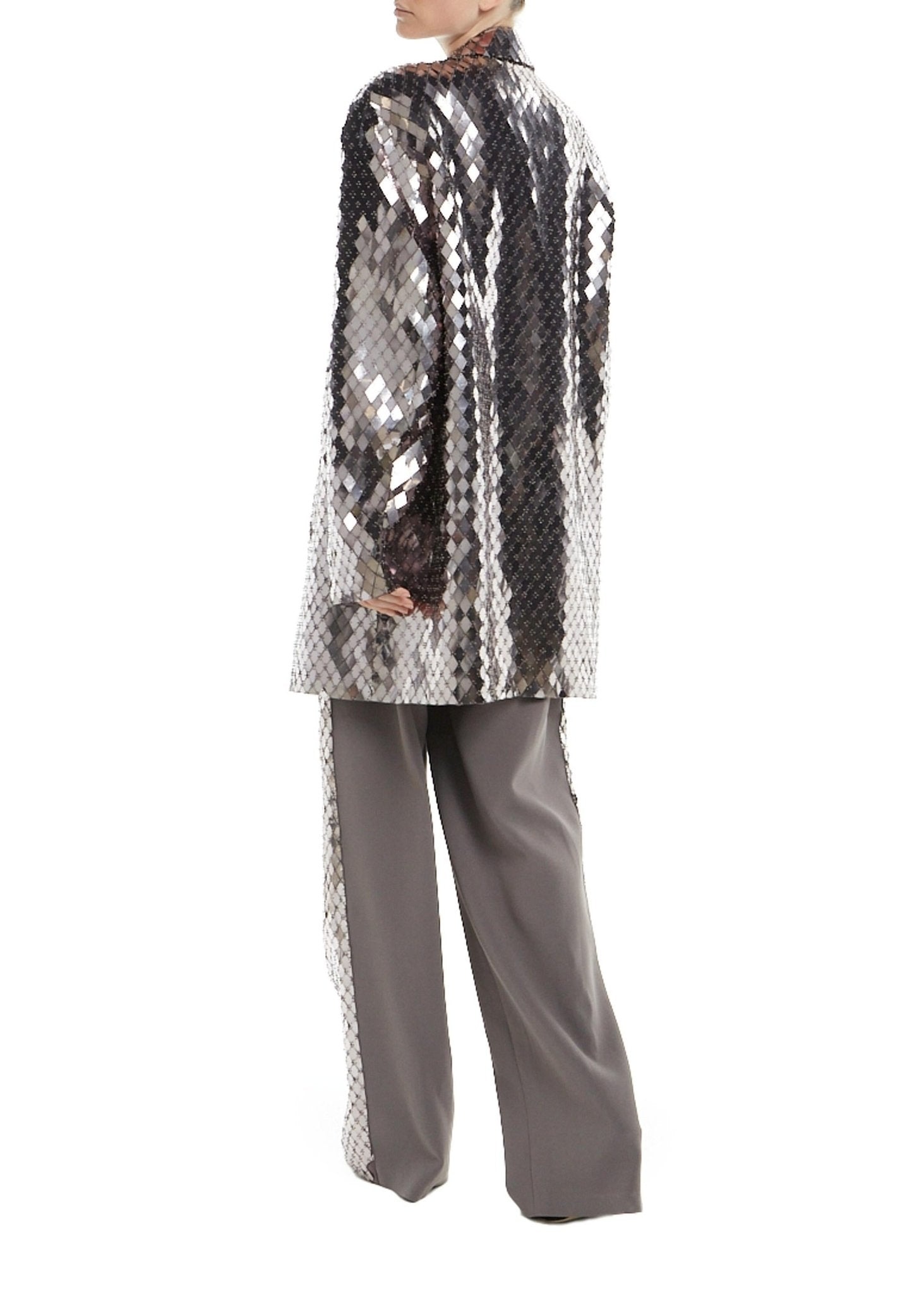 Embroidered Oversized Jacket - 2