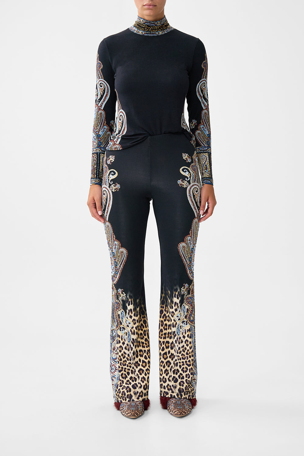 JERSEY FLARE PANT - 2