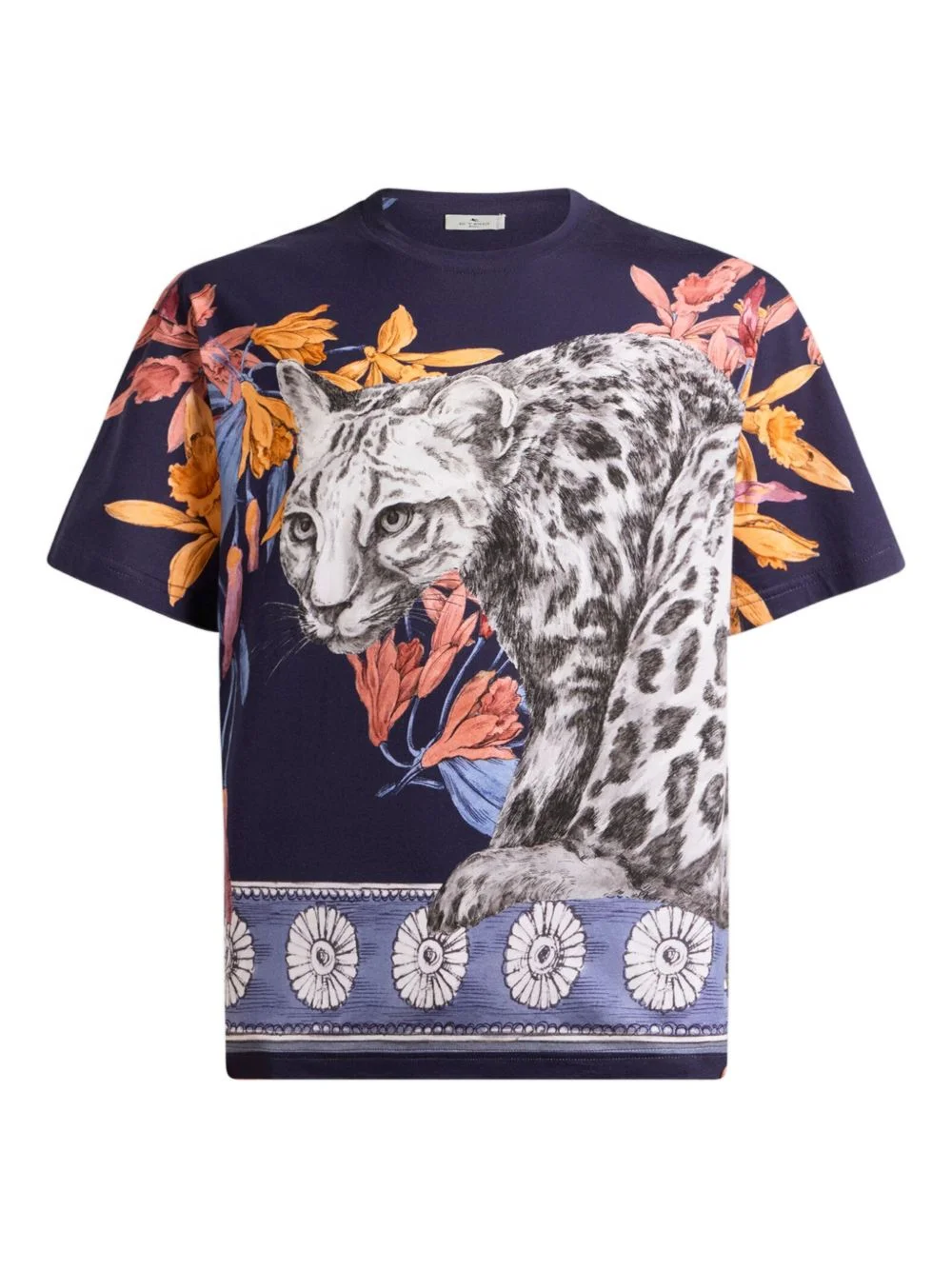 placed-print cotton T-shirt - 1