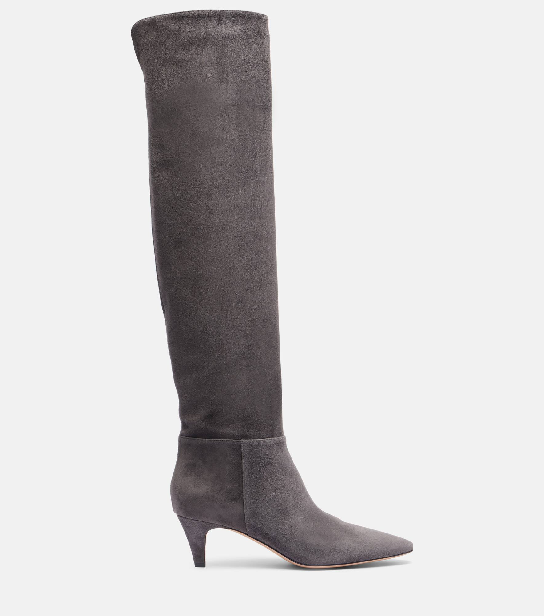 Elise 55 suede knee-high boots - 4