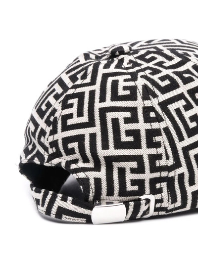 Balmain monogram-print baseball cap outlook