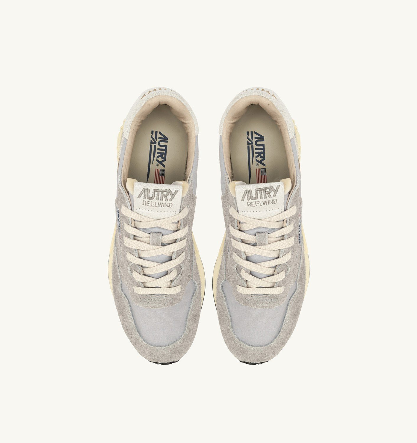 REELWIND LOW SNEAKERS IN VAPOR NYLON AND SUEDE - 5