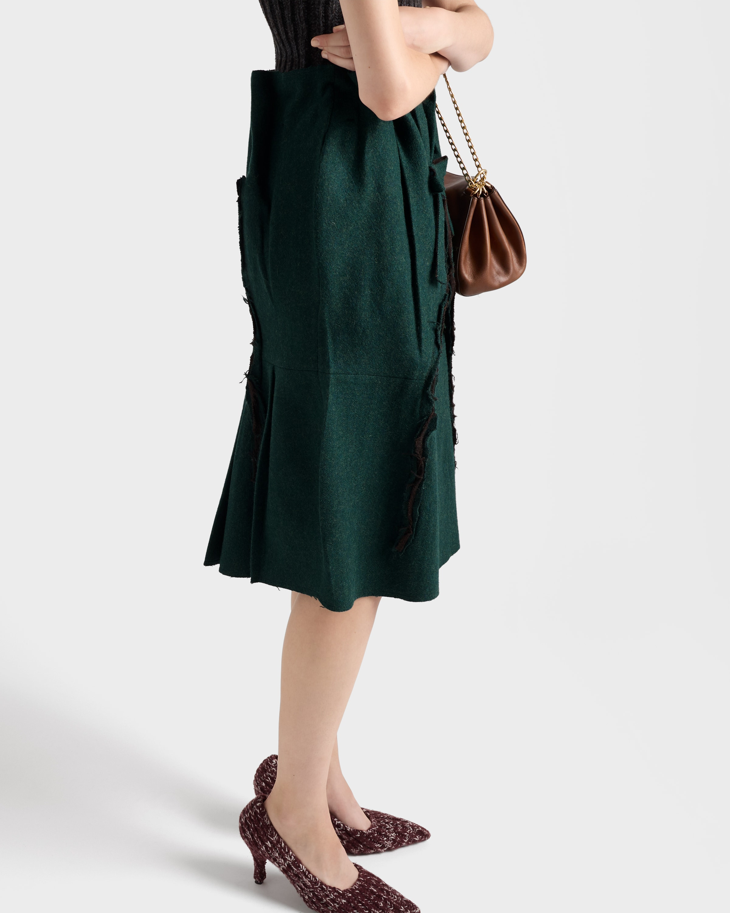 Shetland wool midi skirt - 4