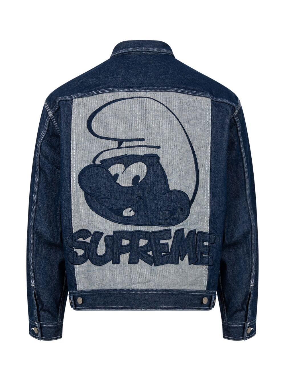x Smurfs denim trucker jacket - 3