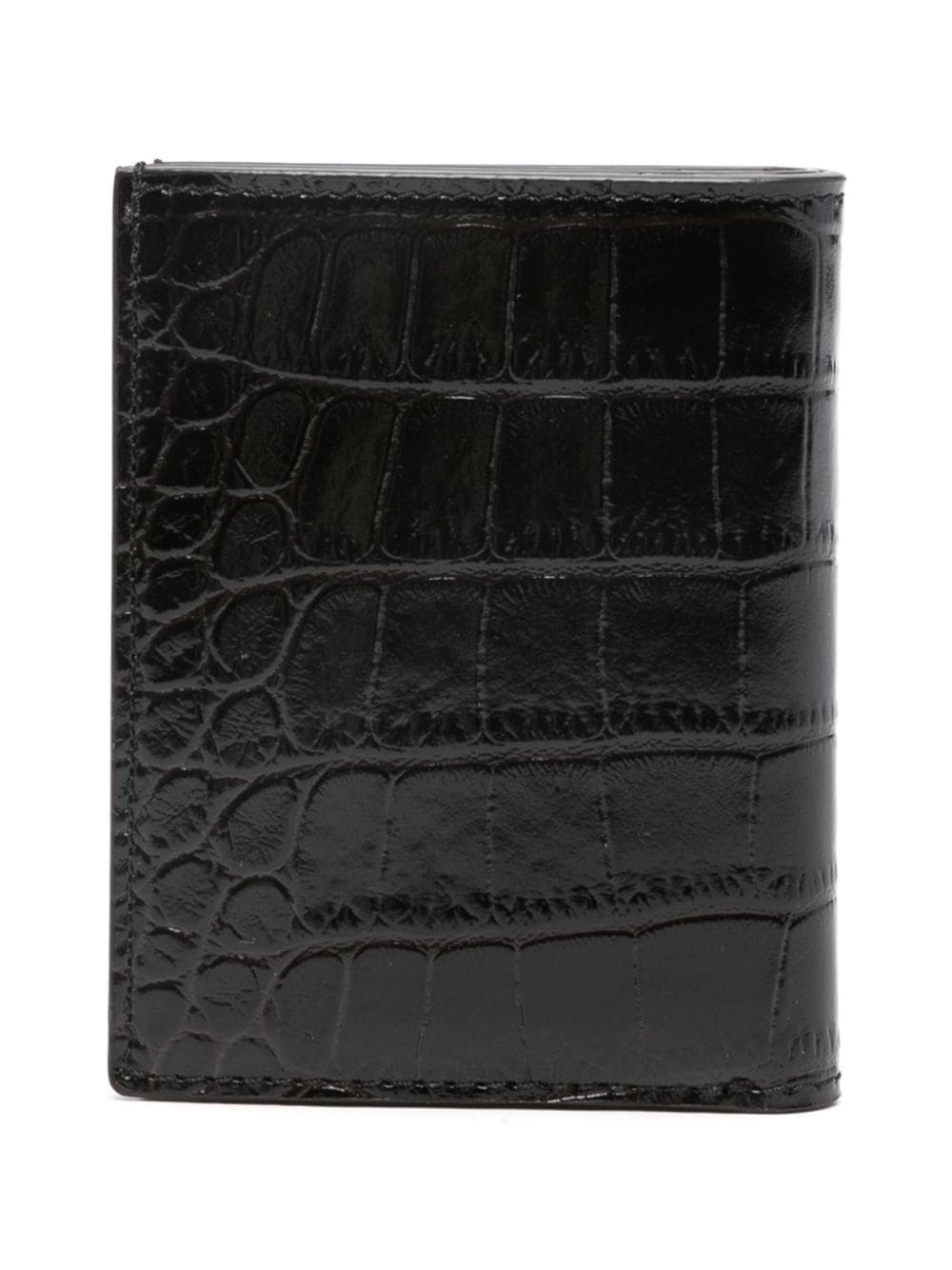 crocodile-embossed card holder - 2