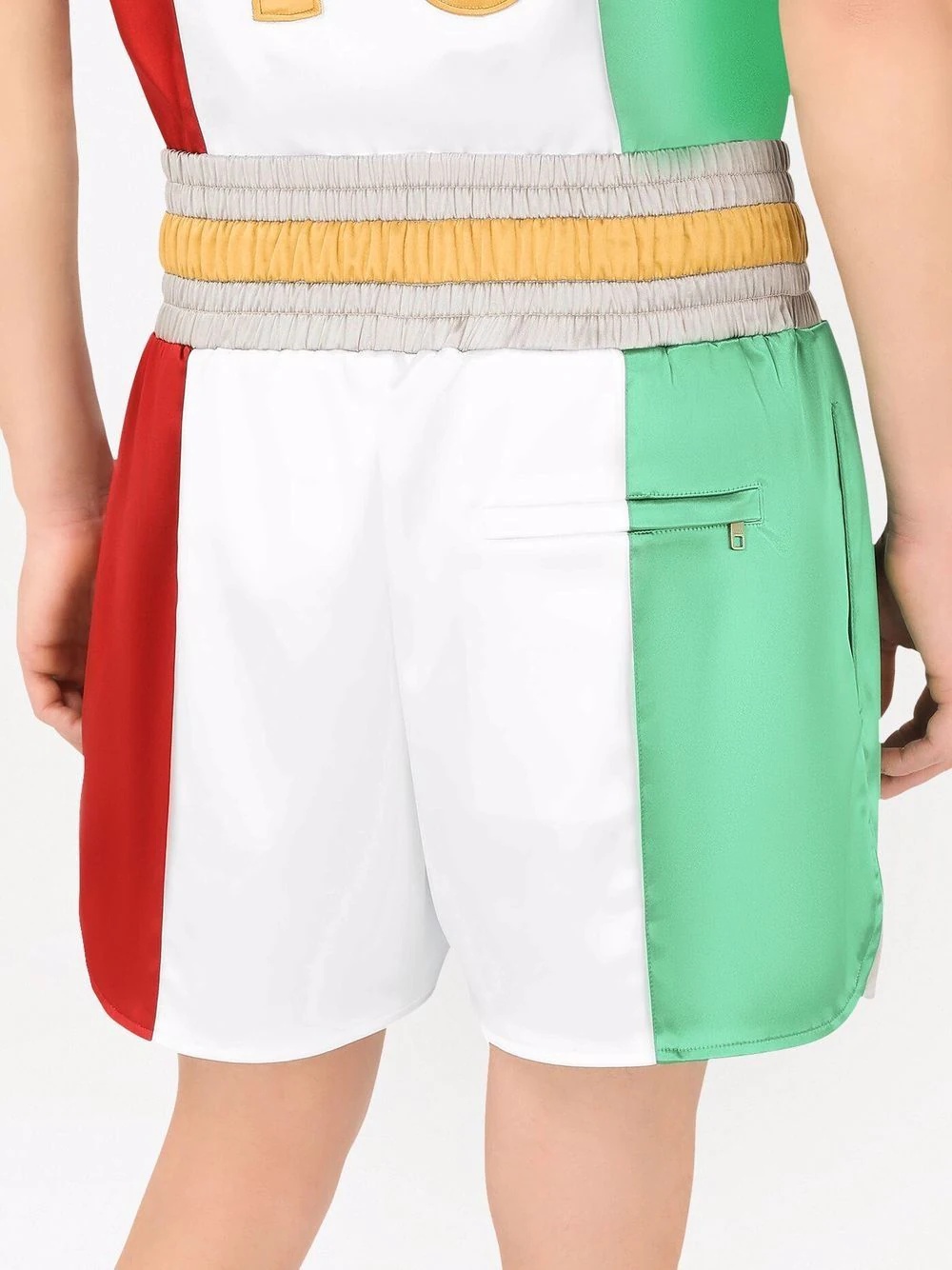 Italia colour-block shorts - 5