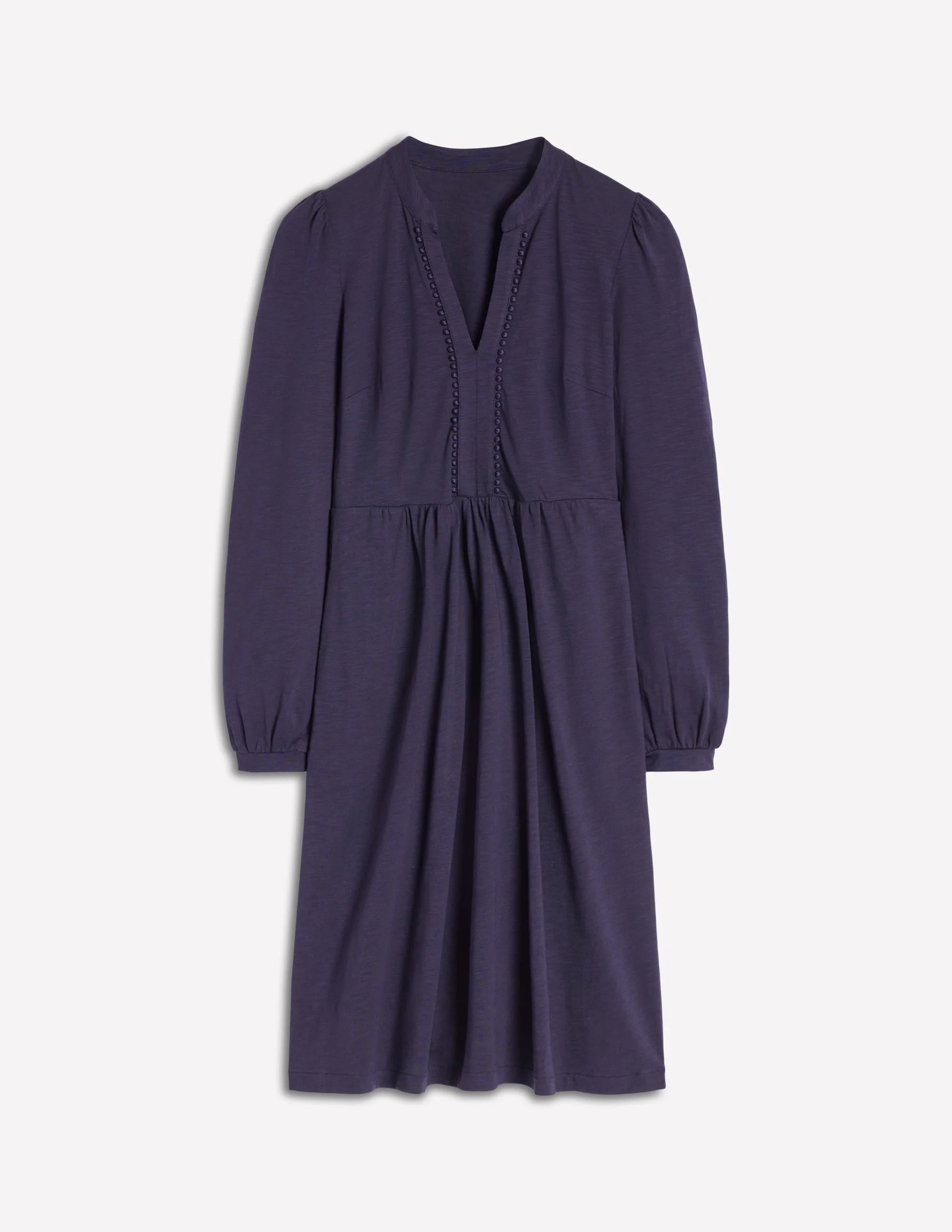 Naomi Relaxed Jersey Dress-Navy - 1