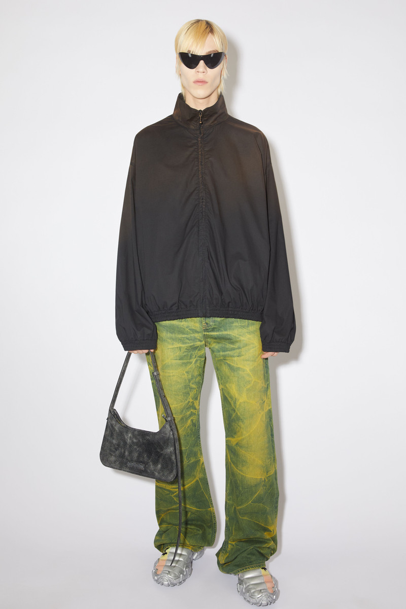 Acne Studios Logo zipper jacket - Black outlook