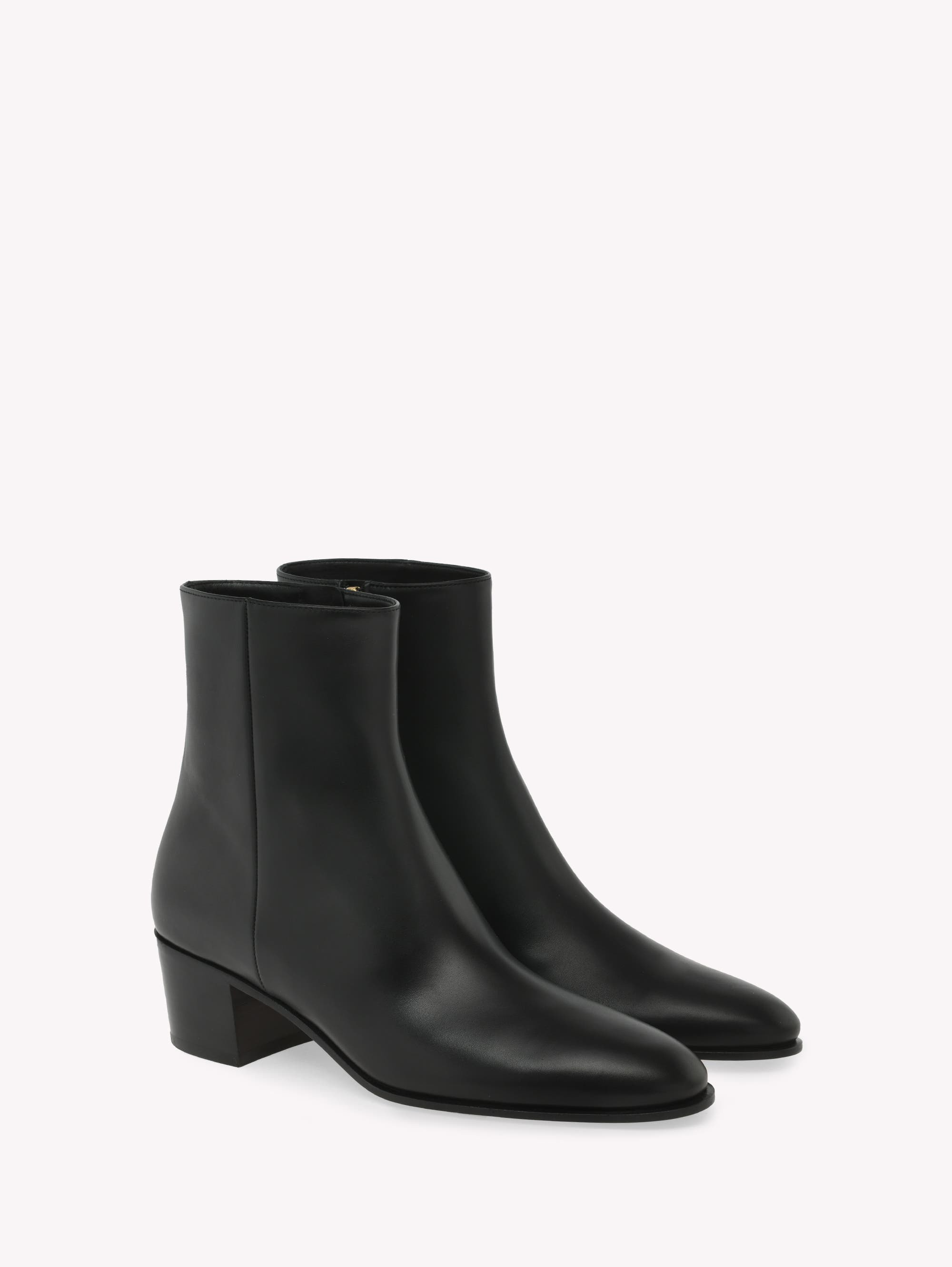 Gianvito Rossi Spencer Booties in Black Calf at Nordstrom - 2