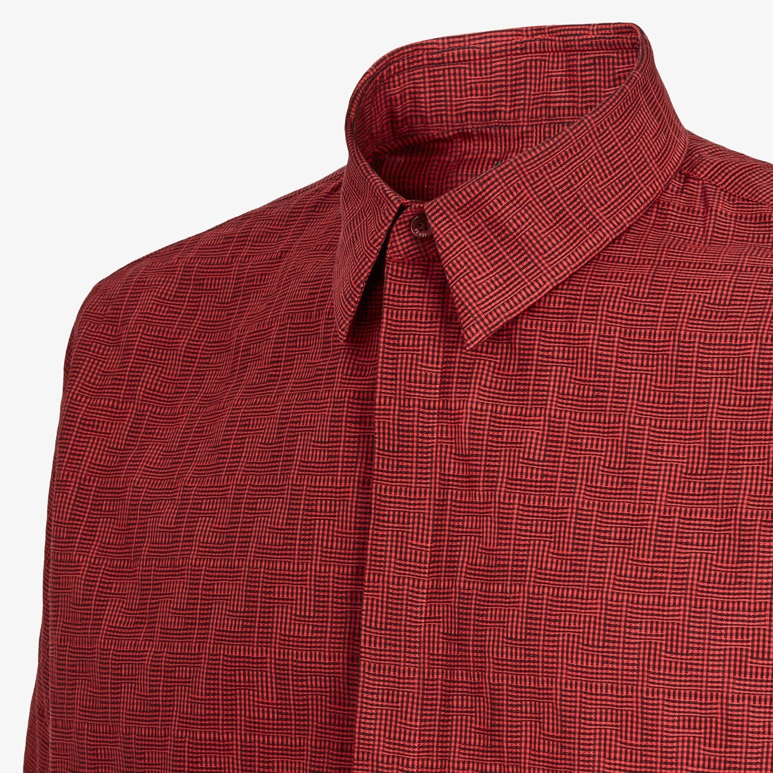 Red cotton shirt - 3