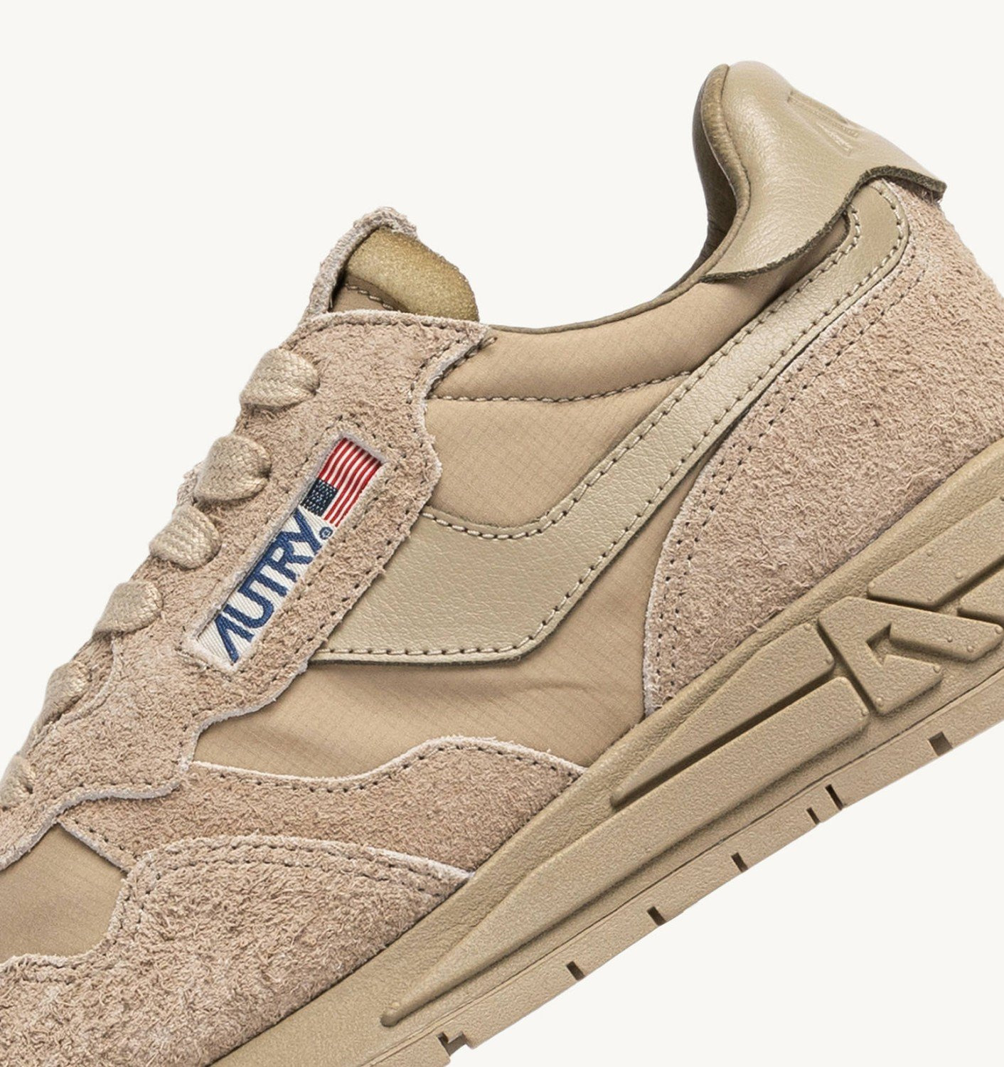 REELWIND LOW SNEAKERS IN SAFARI NYLON AND SUEDE - 6