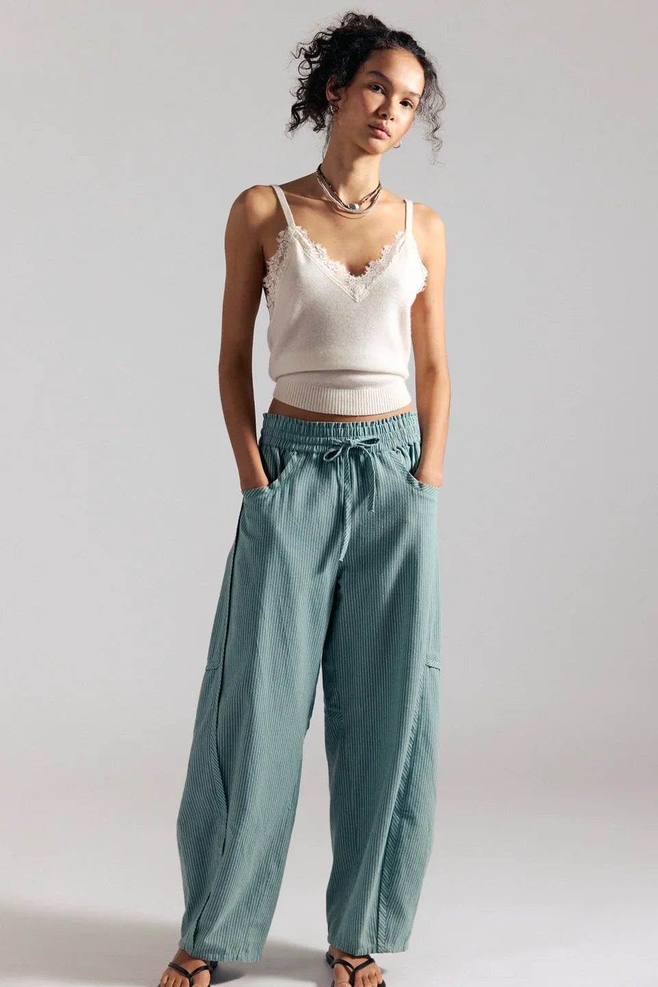 Something Good Pull-On Barrel Pants - 1