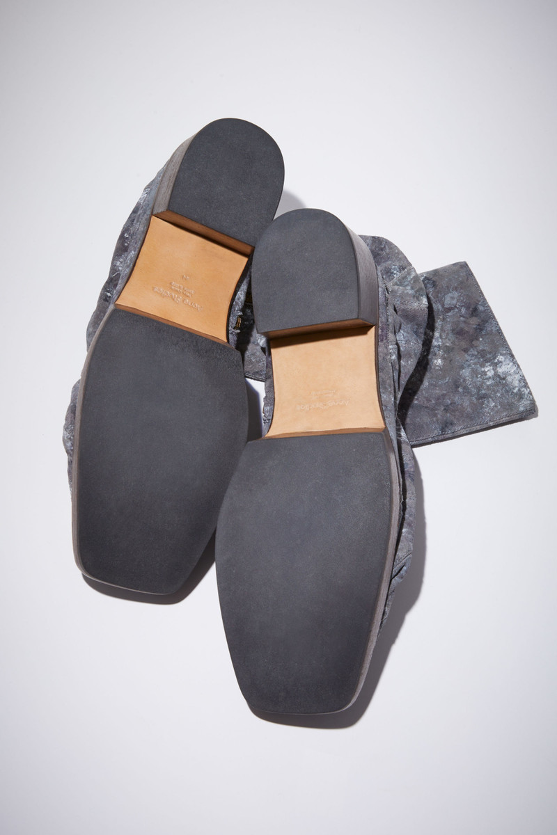 Acne Studios Digital print leather ankle boots - Multi grey outlook
