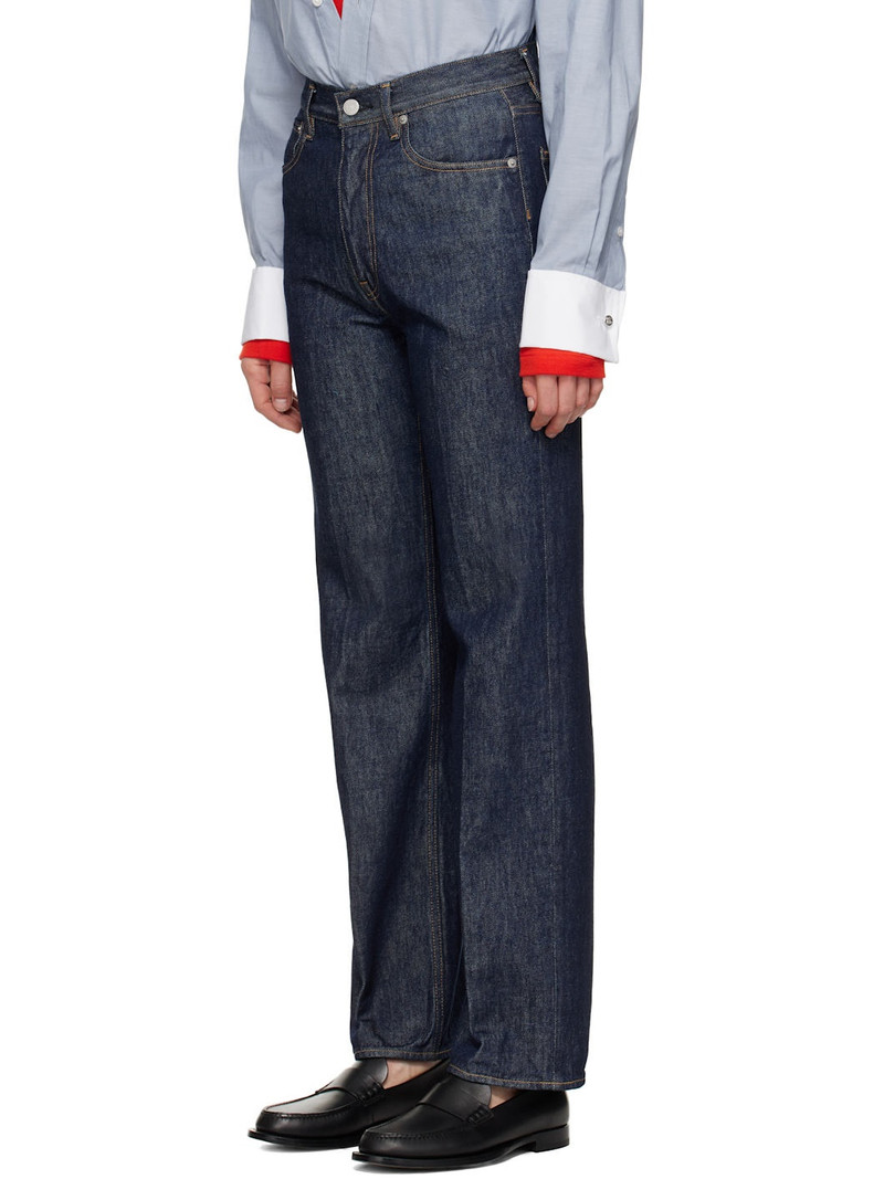 AURALEE Indigo Hard Twist Denim 5P Jeans outlook