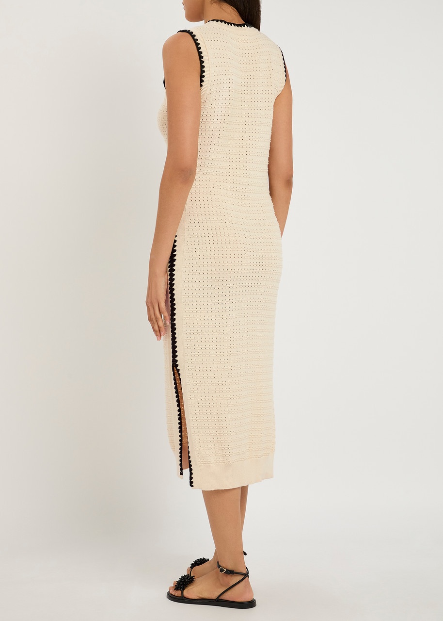 Varley Dwight Tank Open-knit Midi Dress - 3