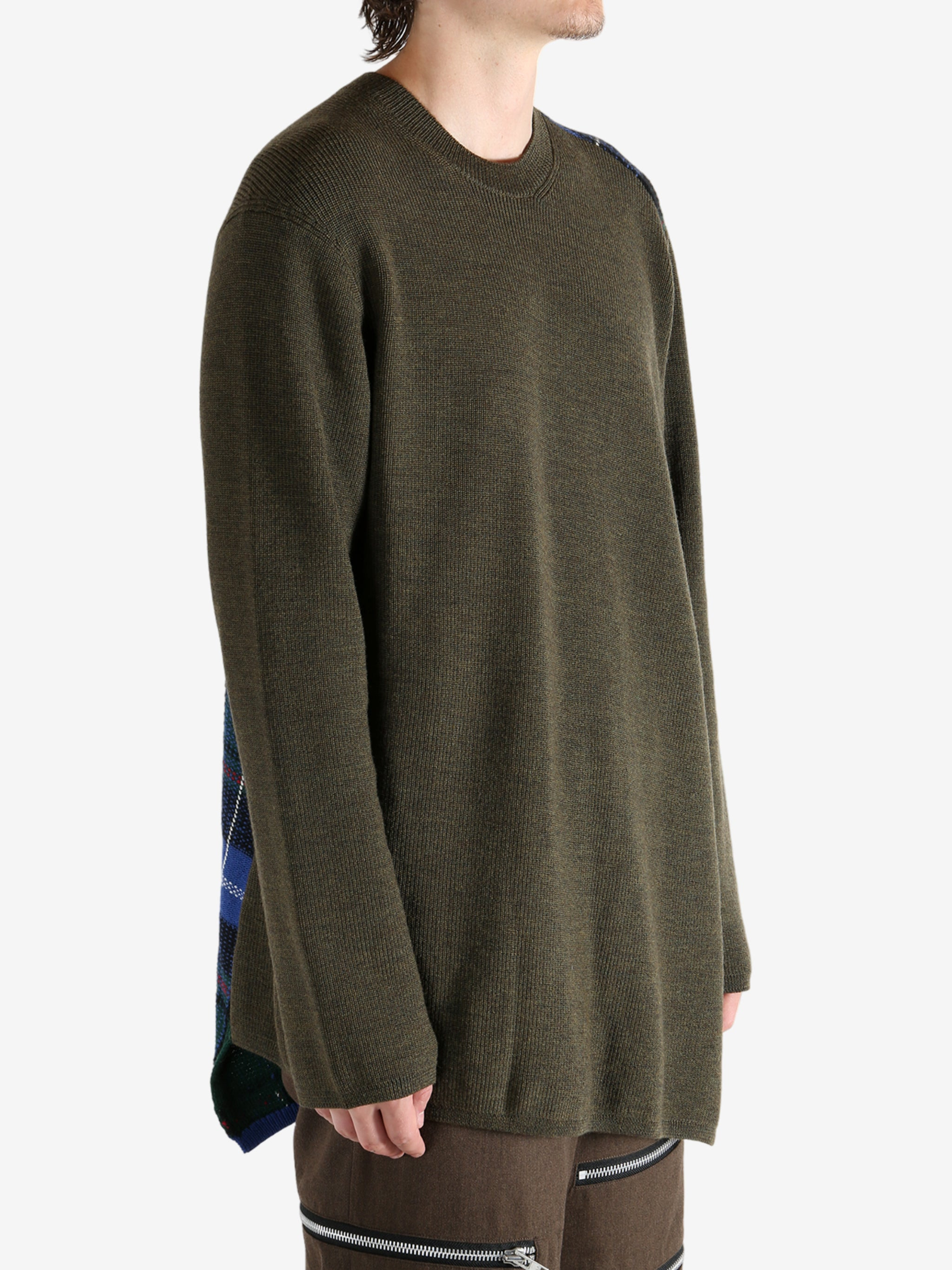 COMME DES GARCONS HOMME PLUS - Men Crew Neck Woolen Sweater - 2