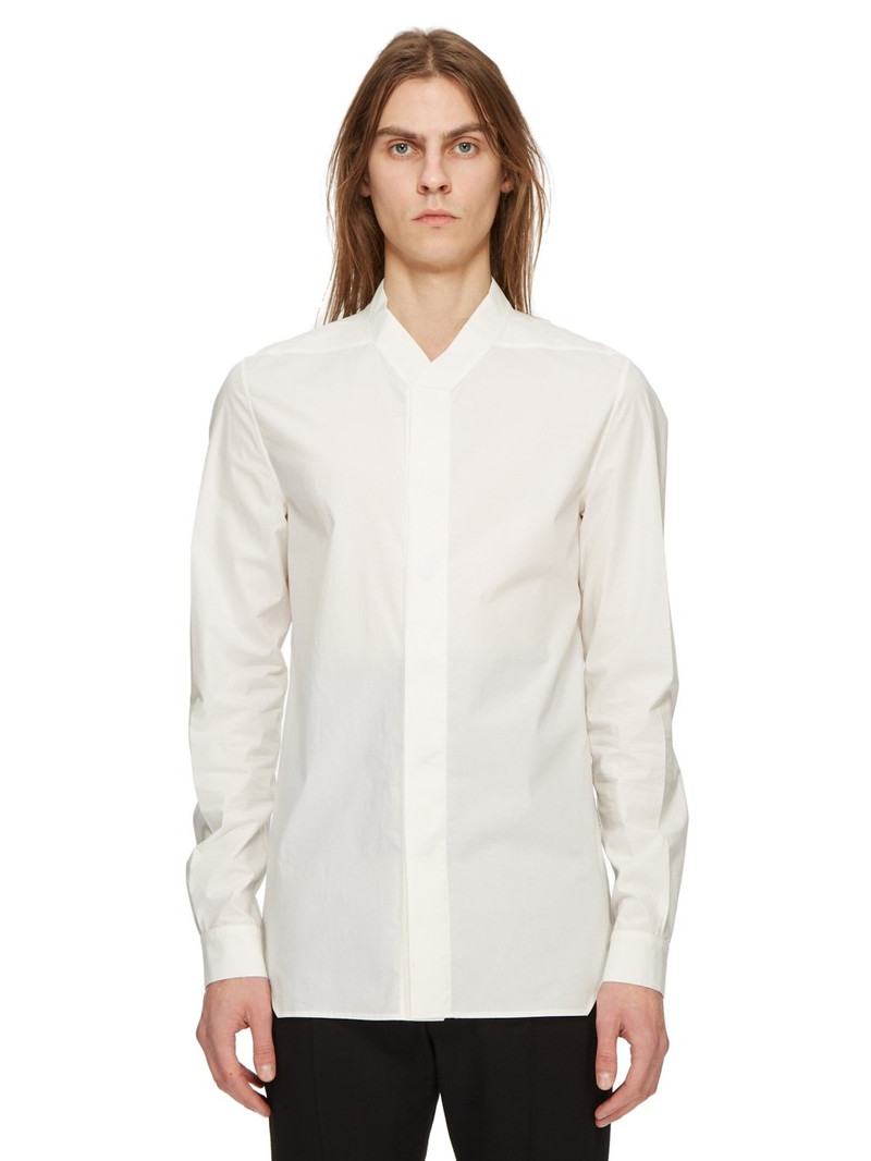RICK OWENS SNAP COLLAR FAUN SHIRT CLOTHING 1
