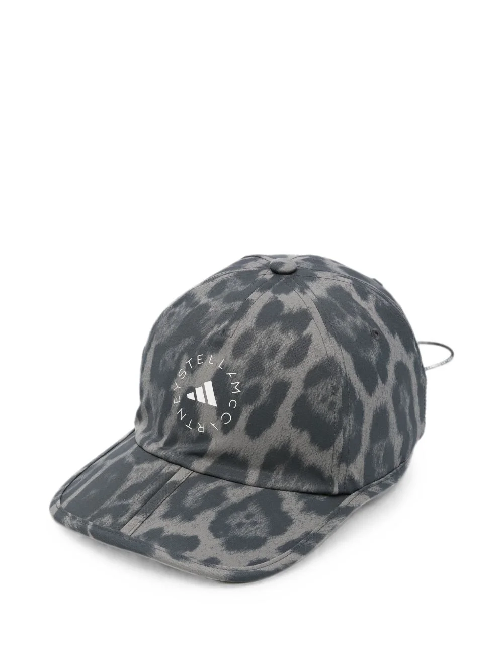 leopard-print logo-print cap - 1