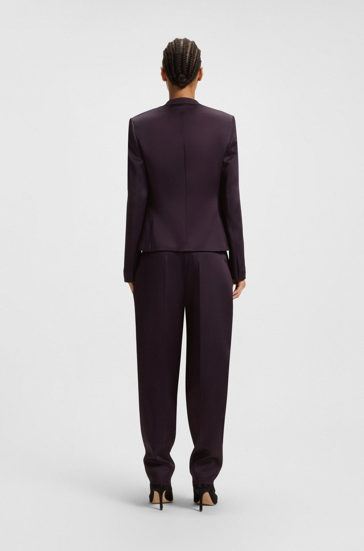 REGULAR-FIT TUXEDO BLAZER WITH SHAWL LAPELS - 4