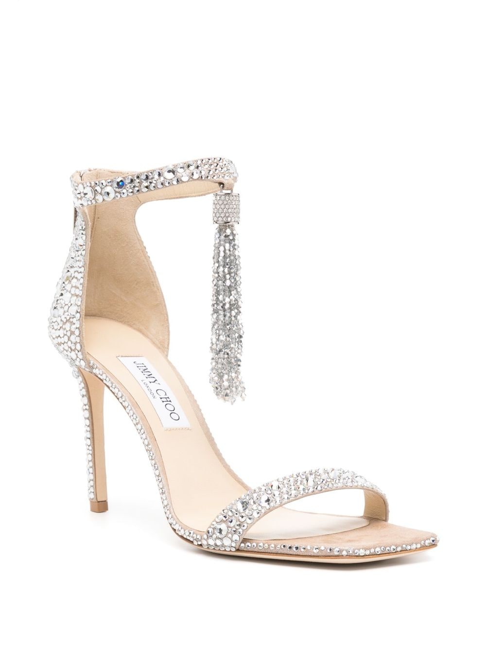 Vinca 95mm crystal-embellished sandals - 2